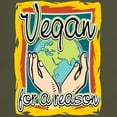 thumbnail image 3 of CafePress - Vegan For A Reason Dark T Shirt - Men's Classic Graphic Cotton T-Shirt, 3 of 4