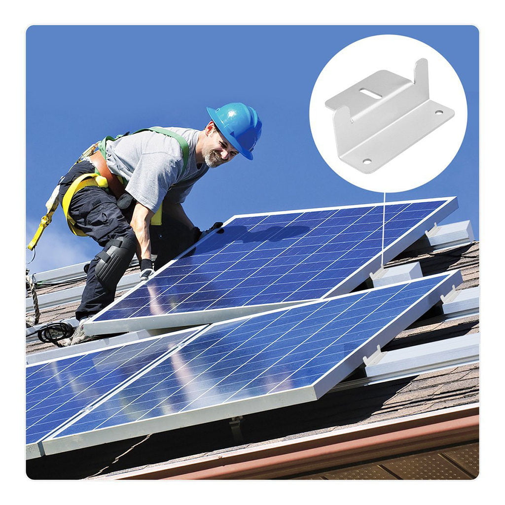 4Pcs Z style Solar Panel Mounting kits Solar Panel Z Bracket Mount Mounting Sets 
