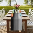 thumbnail image 4 of Table Runners 108 Inches Long Dress Scarves, Black Grey Ombre Farmhouse Coffee/Dining/Kitchen Table Runner for Living Room, Modern Abstract Art Texture 13x108 Inch, 4 of 9