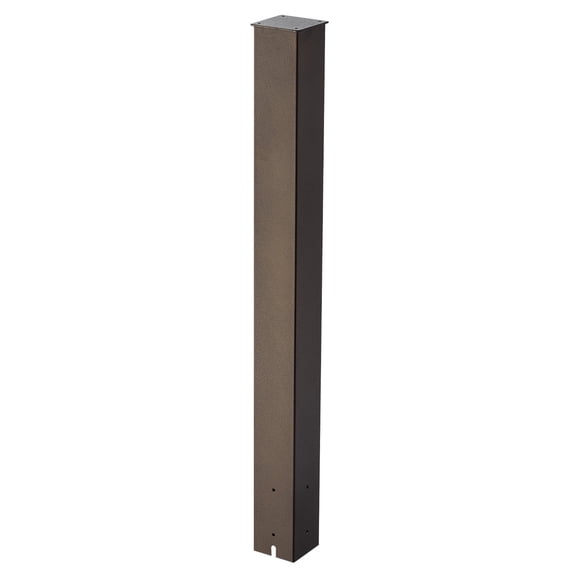 VEVOR Mailbox Post, 43x4x4in, Steel In-Ground Mounting Mail Box Stand with Powder Coating Surface, Heavy Duty Metal Post Sleeve Kit for Outside Curbside Residential Use, Easy Install, Bronze