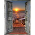 thumbnail image 1 of Taladro redondo completo 5D DIY Rhinestone diamante pintura amanecer fuera trabajo hecho a mano arte FLhrweasw Nuevo, 1 of 9