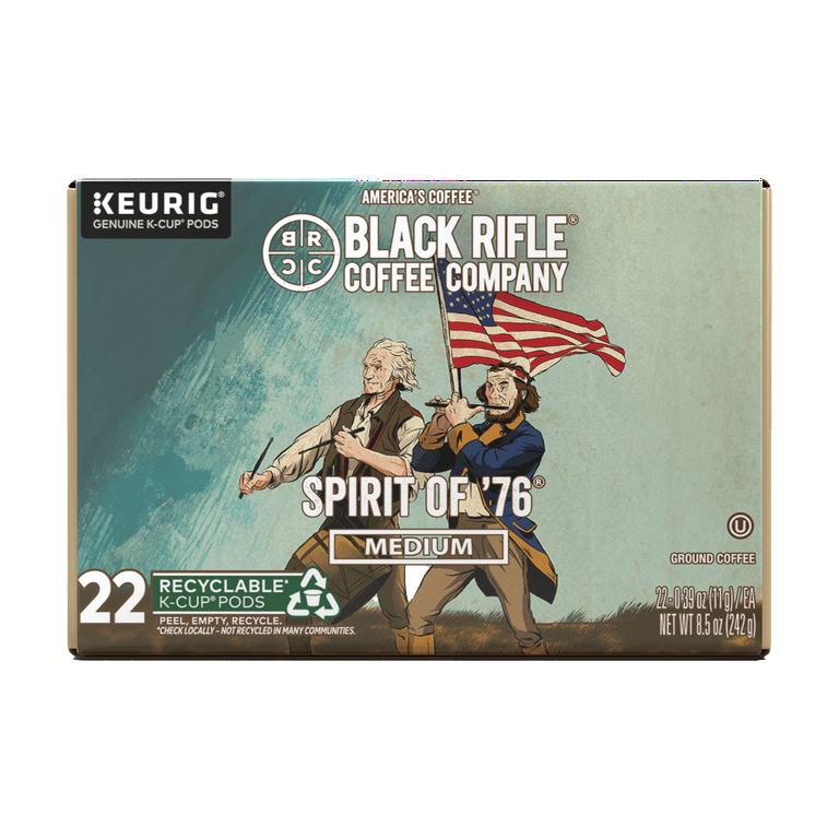 Black Rifle Coffee Company '76 Medium Roast K-Cups Pods, 22 Ct