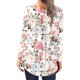 thumbnail image 4 of Puntoco Mujer Casual Camiseta Impreso Manga Larga Cuello Redondo Fruncido Pullover Blusa tops Puntoco Puntoco-7605, 4 of 6