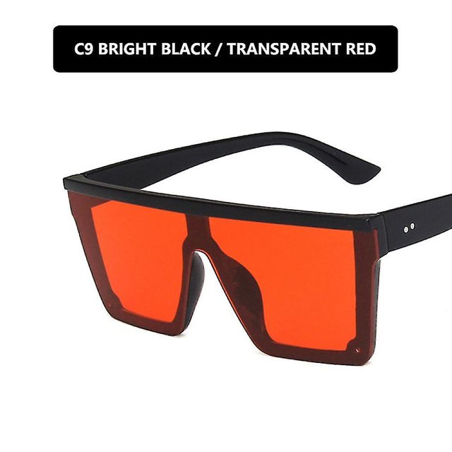 Gafas de sol para hombre y mujer, gafas de sol cuadradas sin montura de gran tamaño, gafas de sol con protección UV400, gafas de sol de una pieza con montura grande de tendencia, n