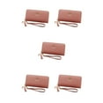 thumbnail image 3 of kurtrusly Stylish And Practical Women Wallet With Multiple Compartments Fashionable Accessories PU Card Holder Wallet Wallets deep pink 5Set, 3 of 6