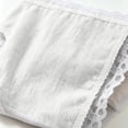 thumbnail image 6 of Costeam Womens High Waist Embossed Knit Lace Biker Shorts Elegant Bow Decor Detail Soft Breathable Fabric Side Pockets Elastic Waist Chafe Resistant Relaxed Fit Sleep Casual Short Bottoms, 6 of 7