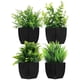 thumbnail image 1 of 4pcs Fake Plants in Black Pot Mini Artificial Eucalyptus Potted Plant Small Faux Grass Greenery Potted Plants for Indoor Home Office Farmhouse Bathroo, 1 of 4