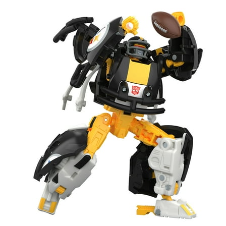 Transformers Toys NFL Pittsburgh Steelers Steelsmash 5.5" Action Figure, 8 