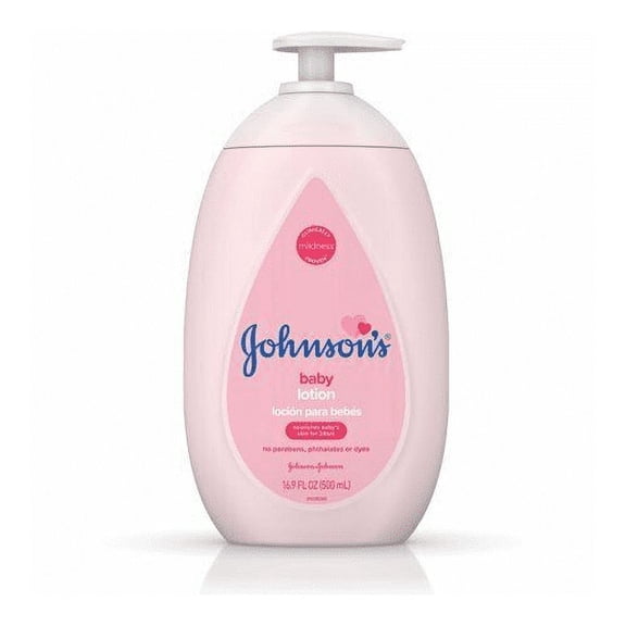 3 Pack - JOHNSON'S Moisturizing Baby Lotion with Coconut Oil, Hypoallergenic 16.90 oz