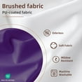thumbnail image 6 of Yiannan Waterproof Fabric Shower Curtain Liner with 3 Magnets,Machine Washable，Mold Resitant,72x72inch,Purple, 6 of 7