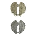 thumbnail image 1 of 2x Parches Gloria de Lentejuelas con Alas de Plumas 3D para Sombreros Bolsos Adorno, 1 of 6