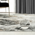 thumbnail image 5 of Abani Regal Collection Area Rug Mid Century Modern Bedroom Living Room Decor Floor Rug 5 x 8 Grey Black, 5 of 12