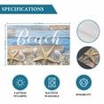thumbnail image 6 of Starfish Placemats Set of 12, Blue Brown Ocean Shell Coral Farmhouse Placemats for Dining Table, Place Mats for Kitchen Tabletop, Waterproof Wipeable Dining Table Mats Set, 6 of 9