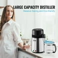 thumbnail image 4 of VEVOR 4L 750W Water Distiller with Dual Temperature Displays, Silver, 4 of 10