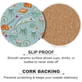 thumbnail image 6 of SKYSONIC Round Drink Coasters 1 Pcs Dolphin and Jellyfish Absorbent Ceramic Coaster with Cork Base for Coffee Cups Housewarming Gift for Home Decor, 6 of 6