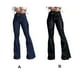 thumbnail image 2 of Minnieouse Pantalones vaqueros de pierna ancha para mujer, pantalones acampanados de cintura alta, pantalones vaqueros informales de realce de Prendas para la parte inferior del cuerpo Negro L, 2 of 6