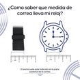 thumbnail image 4 of Correa para Reloj Klokker Banda Silicón Negro Gris 24mm, 4 of 4