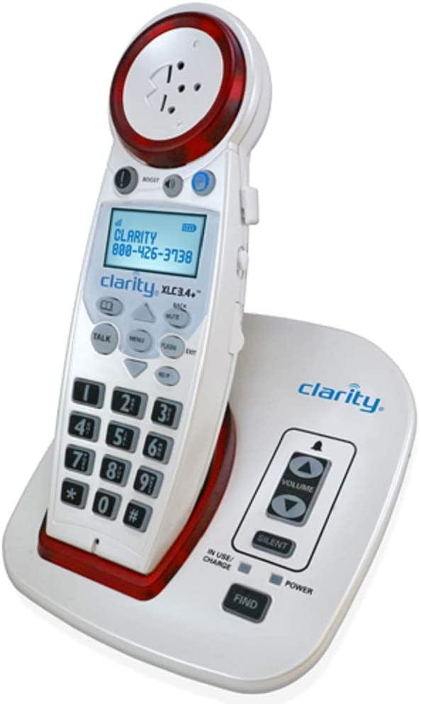 Clarity XLC3.4 DECT 6.0 Extra Loud Big Button Speakerphone with Talking Caller ID 
