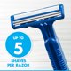 thumbnail image 5 of Gillette Maquinillas de Afeitar Desechables para Hombre con Cabezal Pivotante Sensor2, Color Azul, 12 Unidades, 5 of 7