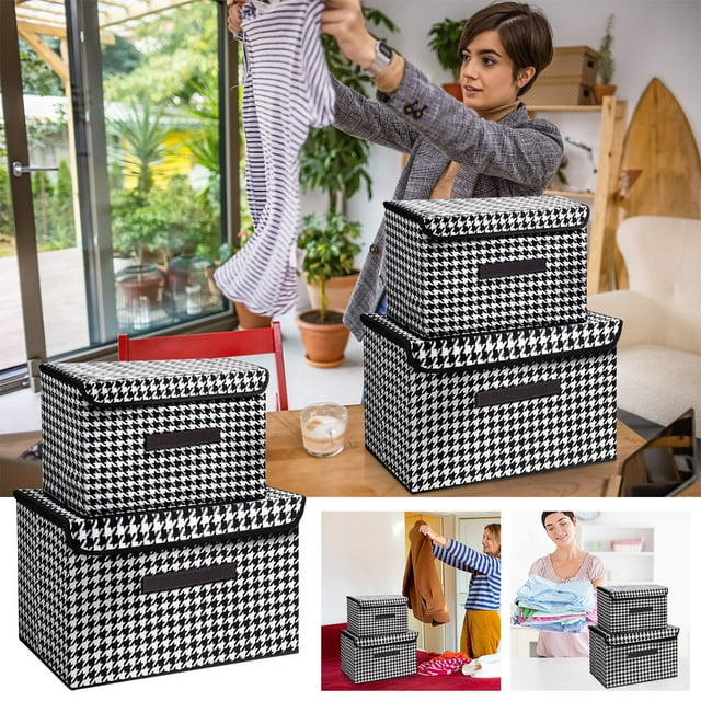 Xihbxyly Caja de Almacenamiento de Tela No Tejida, Organizador Plegable, Diseño Que Ahorra Espacio, Solución de Almacenamiento Multiusos, Organización Del Hogar, Almacenamiento de Ropa para Dormitori