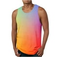 thumbnail image 3 of zbxnLI S-5XL Men's Tank Tops Beach Casual Sleeveless Shirts Workout Running Tank Tees Big and Tall, 3 of 7