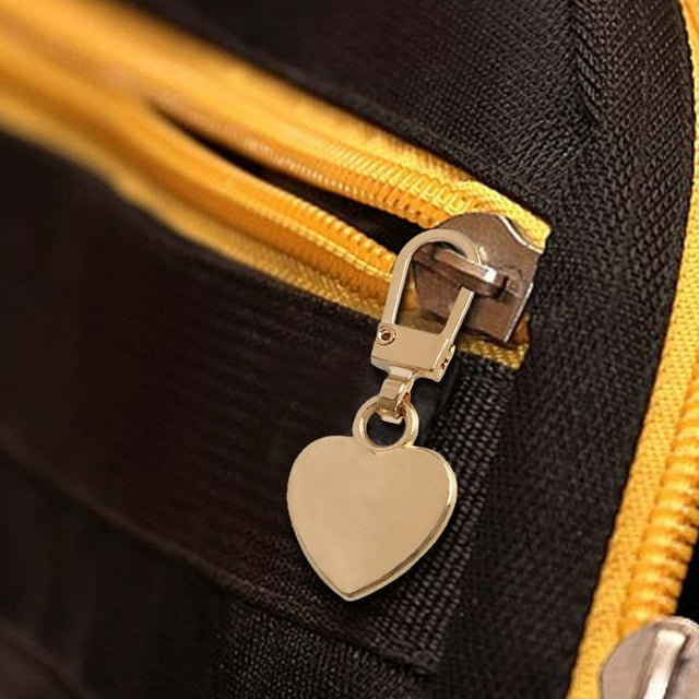 Reemplazo del tirador de la cremallera metálica | Diseño de orificio pequeño de gancho fino para bolsas de equipaje de ropa | Cabezal de lámina de aleación duradera | Accesorio de tracción manual
