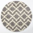 thumbnail image 2 of Ladole Rugs Grey Cream Indoor Solid Plain Shag Soft Area Rug Mat Carpet Runner for Living Bed room Entry way Patio Small Medium Large Non Slip Skid Size 3x5. 4x6 5 x 8 7 x 10, 9 by 12 11 feet ft, 2 of 4