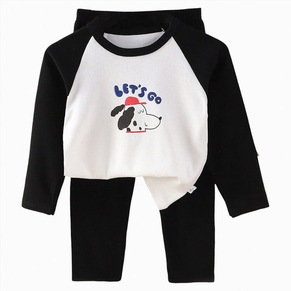 NOLDARES Fall Winter Toddler Baby Boy Clothes 2Pcs Checkered Crewneck Sweatshirt and Pants Sweatsuit Little Boy Clothing Size:18-24 M,Black