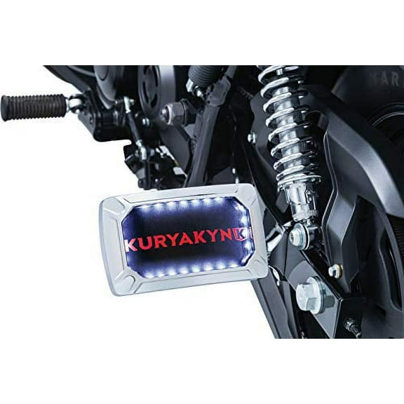 Kuryakyn 3192 Motorcycle Accent Accessory: Nova Curved License Plate Holder