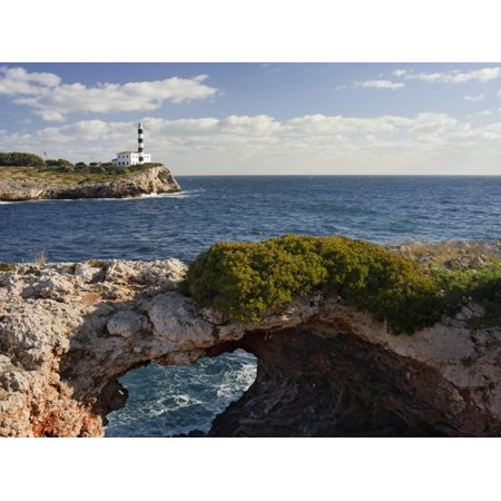 East Coast Lighthouses - Spain, Majorca, East Coast, Lighthouse of Portocolom, Punta De S'Homonet Print By Rainer Mirau