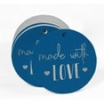 thumbnail image 2 of Inkdotpot Silver Foil Paper Hang Tags Made With Love Text Favor Tags 50 Pieces, 2 of 6