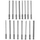 thumbnail image 3 of 16Pcs Long Magnetic Screwdriver Bits Set Slotted+Cross+Hex+Torx Drill Bit Set 1/4 Inch Hex Shank 100, 3 of 5