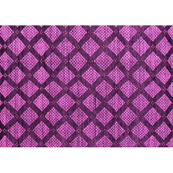Ahgly Company Indoor Rectangle Abstract Pink Modern Area Rugs, 6' x 9'
