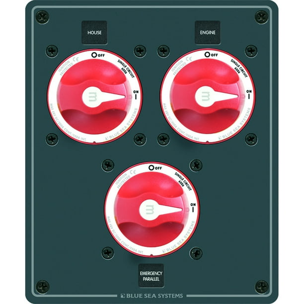 Blue Sea Systems 8280 Traditional Metal Dual Bank Battery Management