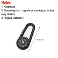 thumbnail image 3 of Outdoor Compass Carabiner Mini Camping Keychain Mountaineering Hiking Backpack Buckle with Compass Survival Children Gifts, 3 of 9