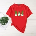 thumbnail image 2 of Pxiakgy Vente de Liquidation! T-Shirt de la Saint-Patrick pour Femmes Gnomes Mignons T-Shirt Imprimé Trèfle Manches Courtes T-Shirts Graphiques Hauts Femmes Manches Courtes Col Rond Mode Décontractée Rouge P, 2 of 4