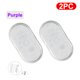 thumbnail image 2 of Luz táctil de automóvil recargable LED brillante Lámparas de techo Automóvil Interior Atmósfera Inspección Inspección Iluminación Pie 2pcs Luz púrpura Sweethay EL006027-05B, 2 of 7