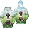 thumbnail image 3 of Happy Easter Hello Spring German Shorthaired Pointer Playing Football All Over Print 3D Hoodie Unisex Merch Hoodies GSP Lover Dog Gift - 13003, 3 of 6