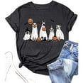 thumbnail image 4 of LUOGENLI Female T-shirts for Womens Women's Vintage Dog T Shirt Pup T Shirt T-shirts for Women Graphic Tee Summer Clothes Womens Funny T-shirts Graphic Tees St. Patrick's Day Black L, 4 of 5