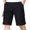 Black, variant on JIUKE Mens Cargo Shorts Summer Casual Lightweight Solid Color Elastic High Waisted Straight Leg Work Shorts