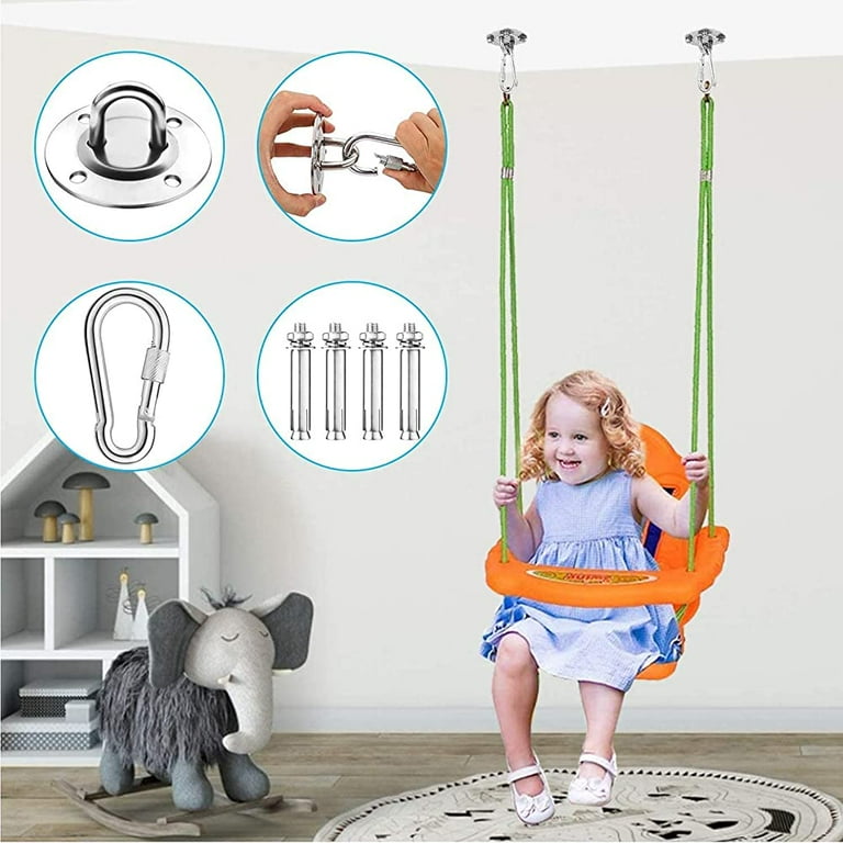 Ceiling hook hanging chair stainless steel heavy duty ceiling mount hanging chair hammock punching bag sling trainer yoga awning nest swing seat
