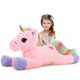 thumbnail image 1 of Peluche de peluche con forma de unicornio gigante de Tezituor, 80 cm, rosa, para niños, 1 of 1