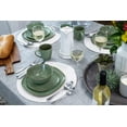 thumbnail image 6 of Elanze Designs Modern Chic Smooth Ceramic Stoneware Dinnerware 16 Piece Set - Service for 4, Sage Green, 6 of 6
