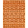 thumbnail image 1 of Unique Loom Moroccan Trellis Tribal Area Rug 8' x 10' Rectangle Orange/Ivory, 1 of 1