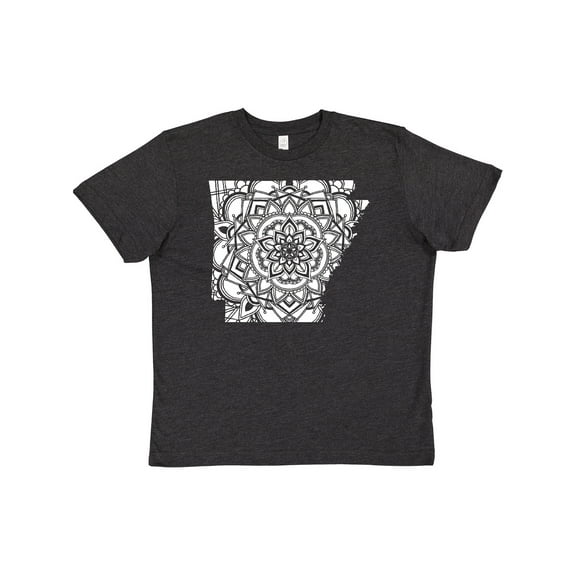 Inktastic Arkansas Silhouette Mandala Youth T-Shirt