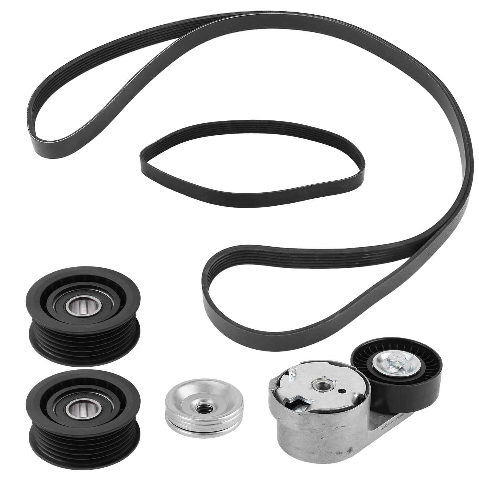 Drive Belt Tensioner Idler Pulley Kit for Maserati Ghibli Levante Quattroporte 3.0L V6,Replaces 243857, 278950, 278940, 286570