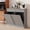 Gray/Light Brown Top, variant on AHB Double Tilt Out Trash Cabinet with Drawers and Handles, Fits Two 13 Gallon Trash Bins, Kitchen Trash Can Storage Organizer, 40"L x 13"W x 36"H, Black/Light Brown Top
