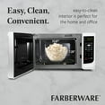 thumbnail image 5 of Farberware Countertop Microwave Oven with LED Lighting & Child Lock, 0.7 Cu Ft White, 5 of 7
