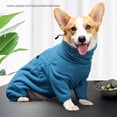 thumbnail image 4 of fastboy Cozy And Comfortable Four Legged Winter Cloth For Beloved Pet Breathable Dog Clothes Turquoise+XXL, 4 of 6