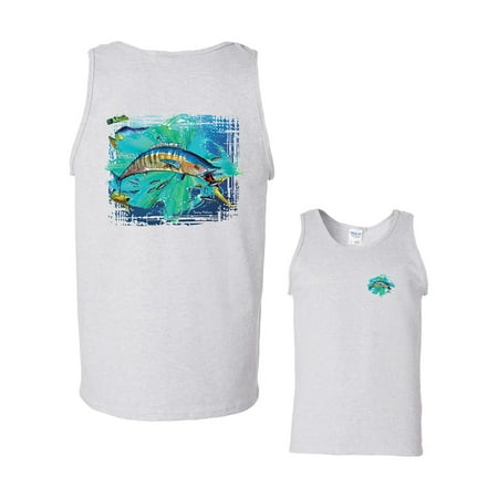 Wahoo Shorts - Wahoo Splash Fishing Tank Top mens